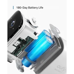 180 Günlük Pil Ömrü HomeKit Uyumluluğu 1080p HD ile eufy Güvenlik Kamerası 2C 2-Kam Kiti Kablosuz Ev Güvenlik Sistemi FreeShipping