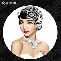 Concurso de baile de prata vintage Round Crown Flower Jewelry Capterpip Tiara Wedding Hair Acessórios Y200409