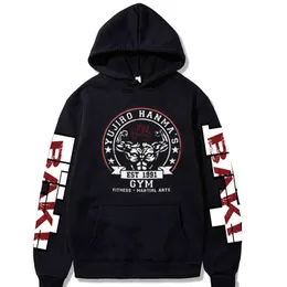 Anime Baki Hanma Yujiro Hoodie Kazak Erkekler Kore Kpop Sokak Stili Kazak H1227