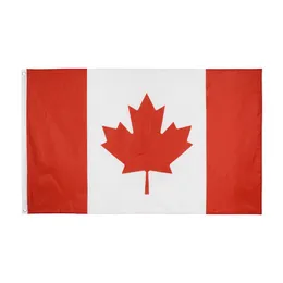Fly Breeze 3x5FT 2X3FT 90X160CM 60X90CM Fuß Kanada-Flaggenkopf Doppelt genähtes kanadisches Nationalflaggen-Banner für Festival-Heimdekoration 3 x 5 2 x 3 Ft