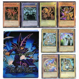 66pcs English Yu Gi Oh Cards Yugioh YU-GI-OH Card Playing Game Trading Battle Carte Dark Magician Collection Kids Christmas Toy G220311