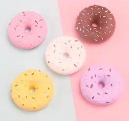 Super Duży Cukier Donut Cream Akcesoria Gum DIY Mobile Case Materiał Włosów Włosów Ornament Brelok Wisiorek