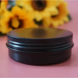 60g Nero Cosmetico Vuoto Rotondo Scatola di Alluminio Barattoli di Latta di Metallo Contenitori 60ml Crema Portatile FAI DA TE Riutilizzabile Barattolo di Tè Pothigh qualtity