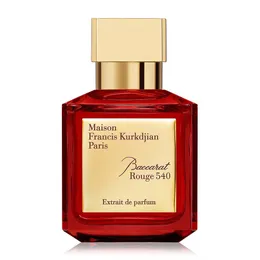 Jakość projektanta Baccara MFK Najwyższe perfumy oud satynowe rouge 540/ekstra czerwono perfumer spray Parfum trwał klasyczny zapach EDP 70ML 218