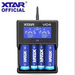 XTAR Batteriladdare VC2 VC4 VC2S VC4 VC4S LCD-skärm LCD-laddare för 14650 18350 18490 18500 18700 26650 22650 20700 21700 18650 Batteri