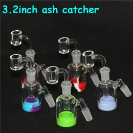 Hockahs Glass Reclaim Catcher 어댑터 14mm 18mm Ash Catcher with Quartz Bangers 45 90도 DAB RIGS NECTAR 용 Ashcatcher Percolators