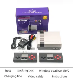 Mini TV Video Game Consoles U-Box Super Classic for NES FC Bulit-620-in Retro Family Games Console With 2.4G Double Handheld Wireless Gamepads