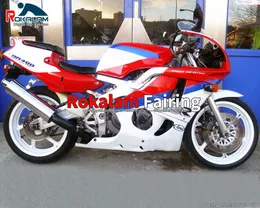 Fairings Kit för Honda 1993 1994 1997 1998 CBR400RR NC29 90-98 CBR 400 RR 1990-1998 Röd vit eftermarknadsfeoking