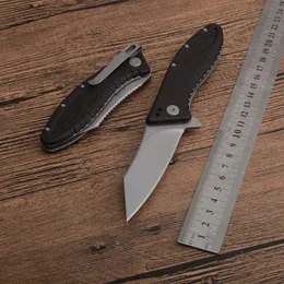 1 Sztuk KS 1319 Wspomagany Szybki Otwarty Flipper Składany Nóż 4CR13 Koralik Bladed Wykończenie Blade Wypełnione szkło Nylonowa uchwyt z pola detalicznego