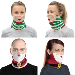 Partihandel-Magic Scarves God Jul Dekorativ Fashion Neck Gaiter Återanvändbar Tvättbara Ansiktsomslag Mask Headscarf Cykling Meryl 6 5gm C2