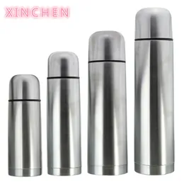 XINCHEN 1L Classic Stainless Steel Thermos Double Insulated Portable Vacuum Bottle Cup Kettle with Rope Tea LJ201218