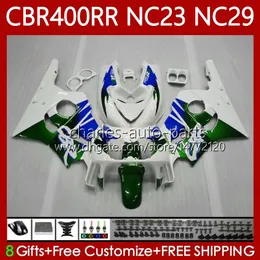 Fairing Kit for Honda CBR 400 RR CC 400CC NC23 1988 1989 1990 1991 1991 1991 1991 1991 1991 1991 1993 1991 1991 1991 1992 1991 1993 1991 1993 CBR400RR CBR400 RR 88-99 NC29 CBR 400RR 88 89 90 91 92 93 Green Blue OEM Bodywork