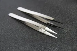 50pcs per lot Tweezers hand tools Ceramic Straight Head Nipper for Phone Repairmen DIY Tools