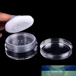 Empty Loose 12ML Powder Box Compact with The Grid Sifter Puff Jar Packing Container Powdery Cake Box Cosmetic Case 3pcs/set HOT