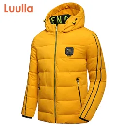 Luulla homens inverno novo casual grosso quente impermeável jaqueta com capuz parkas casaco homens outono outwear outfit parkas jaquetas homens 201126