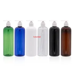 500ml Nero Bianco Marrone Bottiglia riutilizzabile Pompa per lozione Contenitore Dispenser per shampoo in plastica di grande capacità Trasparente Ordine Greenpls