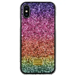 Gradient Glitter Premium Rhinestone Case Luksusowe Designer Kobiety Obrońcy Telefon Case Dla iPhone 12 11 Pro XR XS max 6 7 8 Plus dla Samsung DHL