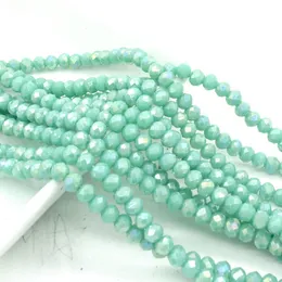 4*3mm Kristall Perlen Rondelle Facettierte Porzellan Halsband Lariat Halskette Schmuck Spacer Ohrring Armband Zubehör diy