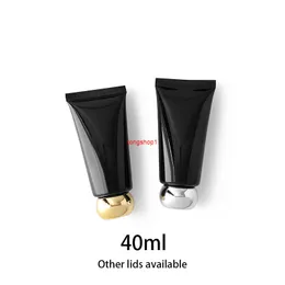 40 ml leere schwarze Kunststoff-Quetschflasche, 40 g, Make-up, Lotion, Concealer, Foundation, Creme, Zahnpasta, Reisebehälter, kostenloser Versand, kostenloser Versand