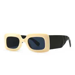 Nowoczesne Retro PC Okulary Damskie Okulary Wiatr Szeroko Nodze Okulary przeciwsłoneczne dla kobiet i mężczyzn Trendy Letnia Tarcza 7 Kolory