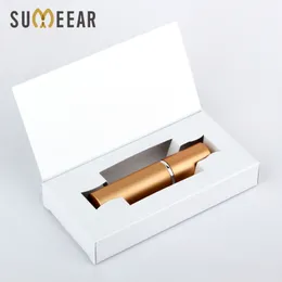 7 peças / lote 5ml Alumínio Perfume Embalagem de papel caixas Atomizador Frasco de perfume vazio logotipo customizável