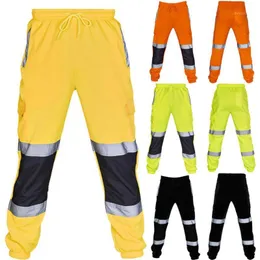 HI VIS VISIBILITY VIZ OVER TROUSERS REFELECTIVE SAFETY WORK WEAR JOGGING PANT1