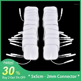 50/100pcs Reusable Tens Acupuncture Self Adhesive Gel Electrode Pads 2.0mm Connector Tens Electrodes for Digital Therapy Machine1