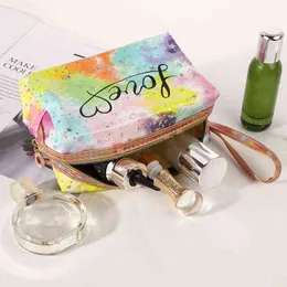 Nxy Cosmetic Bags Travel S Wash Covanting Make Up Creative Gradient Star Makeup Мода Сердце Женщины Красота ПВХ Сумка 220303
