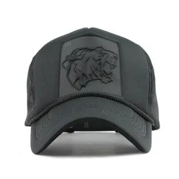 [FLB] Hip Hop Black Leopard Print Curved Baseball Caps Sommar Mesh Snapback Mössor för Kvinnor Män Casquette Trucker Cap 201027