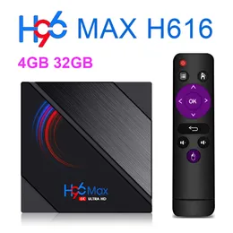 H96 Max H616 Smart TV Box Android 10 4GB RAM 32GB 1080p 4K BT GooglePlay Store YouTube H96Maxメディアプレーヤーセットトップボックス