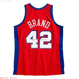 Custom costurou Elton Brand #42 2001-02 Jersey swingman xs-6xl reminiscem jogadores de basquete Jerseys Men.