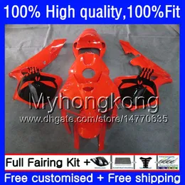 OEM-Einspritzung für HONDA CBR 600RR CBR600F5 600F5 Totenkopf orange 600CC 2005 2006 48HM.72 CBR600RR CBR600 RR CBR 600 CC RR F5 05 06 Verkleidungsset