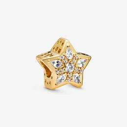 100% 925 Sterling Silver Celestial Star Charms Fit Original European Charm Bracelet Mode Kvinnor Bröllop Förlovning Smycken Tillbehör