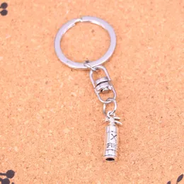 Fashion Keychain 23*6*6mm fire extinguisher fireman Pendants DIY Jewelry Car Key Chain Ring Holder Souvenir For Gift