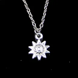 Mode 17*12mm Sun Pendant Necklace Link Chain f￶r kvinnlig chokerhalsband Creative Jewelry Party Gift