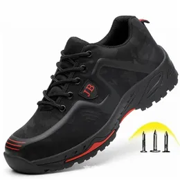 Toe Cap e aço Midsole Homens Segurança TRABALHOS Sapatos Puntuais Prova Indestrutível De Trabalho Calçado Respirável Homem Botas Y200915