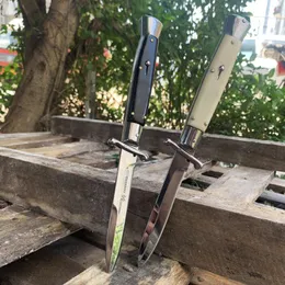 SAMSEND 10 Zoll automatisches Klappmesser 440C Klinge Camping Jagd Tragen Sie Ausrüstung mit Ihrem Handwerkzeug, mit Oxford-Tasche