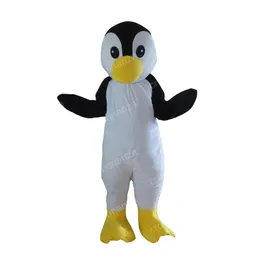 Costume della mascotte del pinguino adorabile di Halloween Vestito del vestito del personaggio dei cartoni animati di alta qualità Formato adulto Vestito all'aperto della festa di compleanno di carnevale di Natale
