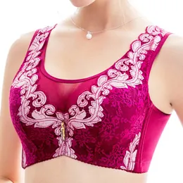 Women's Ultra-Thin Plus Size Gathered Big Bra Underwear Without Steel Ring  Comfortable and Breathable Lingerie Blouses at  Women's Clothing store