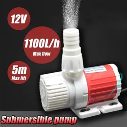 1100L H 5m DC Solar Brushless Motor Circulação Submersíveis Fish Pond Aquarium Water Fountain Pump Y2009222711