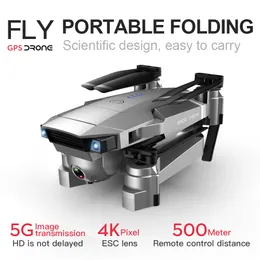 4K 1080P HDデュアルカメラ5G WiFi RC Quadcopterオプティカルポジション折りたたみ式ミニドローン対E520S E58