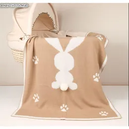 Dzianiny Koc Newborn Baby Swiaddle Wrap Koce Super Soft Bunny Królik Dzieci Maluch Bebe Bąbel Wózek Rzut Koce LJ201014