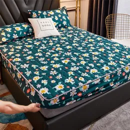 Thicken Quilted Mattress Cover Anti-Bacteria Bed Protection Pad Cover Twin King Queen Size Mattress Topper No Pillowcase 201218