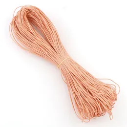 1mm 70m Lot Colorful Cotton Wax Line Rope Stretch Cord Beads String Strap Rope Diy Jewelry Make Necklace Accessories H jllgbc