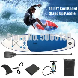 2020 305 * 76 * 15cm Uppblåsbar surfbräda med pump Populär Stand Up Water Sport Paddle Board Uppblåsbara SUP Surfbräda