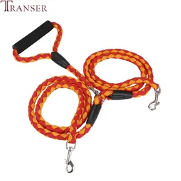 Transer Pet Dog Supplies Nylon-Doppelleinen, starke Hundeleine für große kleine Hunde, Spaziergänge im Freien, 80301 1020326H