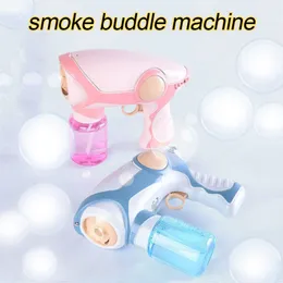 2020 Nowy Letni Dym Magiczny Bubble Machine Elektryczna Automatyczna Bańka Dmuchawa Maker Gun Urodzinowy Prezent Dla Dzieci Zabawki Odkryte LJ200908
