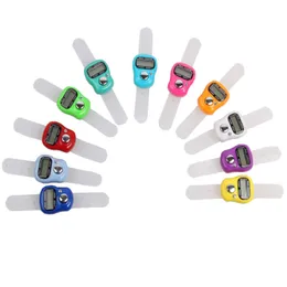 Mini Hand Hold Tally Counter LCD Digital Screen Finger Ring Electronics Head Count Buddha Electronic Counters