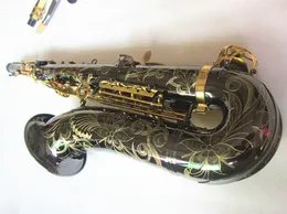 Tenorsaxophon, neu, hochwertiges B-Tenorsaxophon von Yanagizawa, das professionell Absatzmusik spielt. Schwarzes Nickel-Gold-Saxophon und Koffer