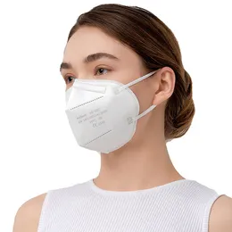 KN95 Vuxen Mask Fiskmunstyp Dammtät och Anti-Haze Independent Förpackning Facemask